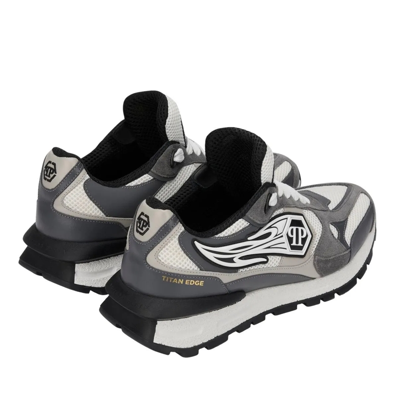 Philipp Plein Low-Top-Sneaker Mit diesen Predator-Sneakern in Lo-Top-Form aus ge grau(Image 3)