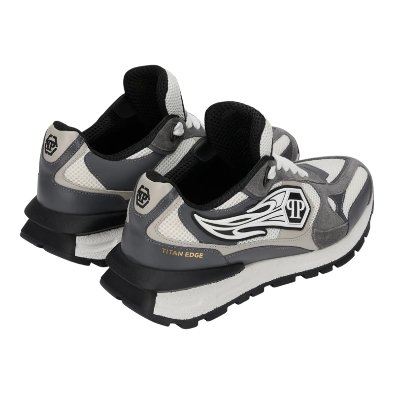 Philipp Plein Low-Top-Sneaker Mit diesen Predator-Sneakern in Lo-Top-Form aus ge grau(Image 3)