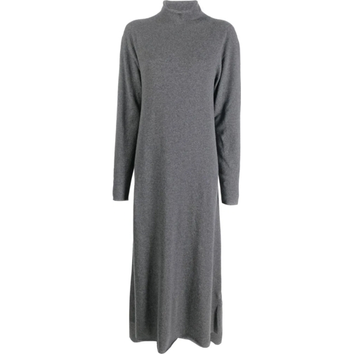 Jil Sander Midi-Kleider Plus Dress Cashmere Dark Grey grau