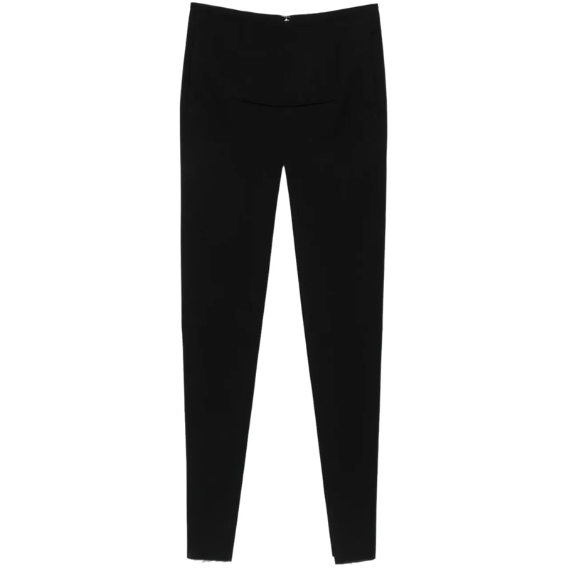 Rick Owens Jupe midi Sliced Skirt Black schwarz