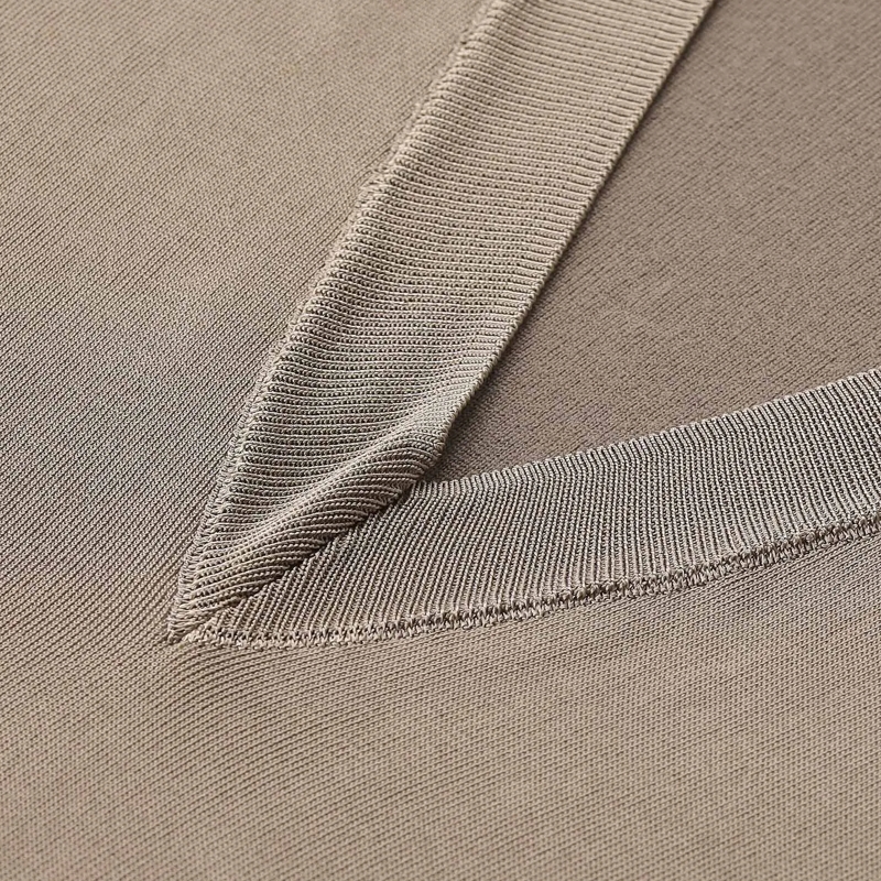 AMI Paris Pullover Kurzarm-Pullover aus Wollmix braun(Image 4)