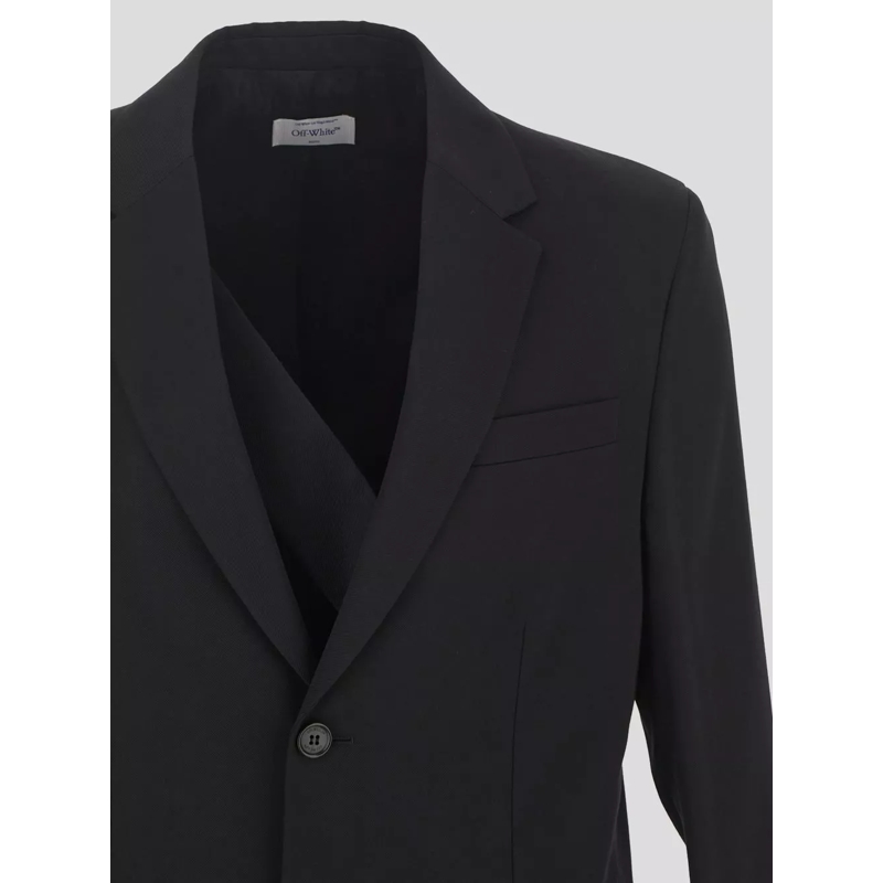 Off-White  'Ow Embroidery' Blazer Black