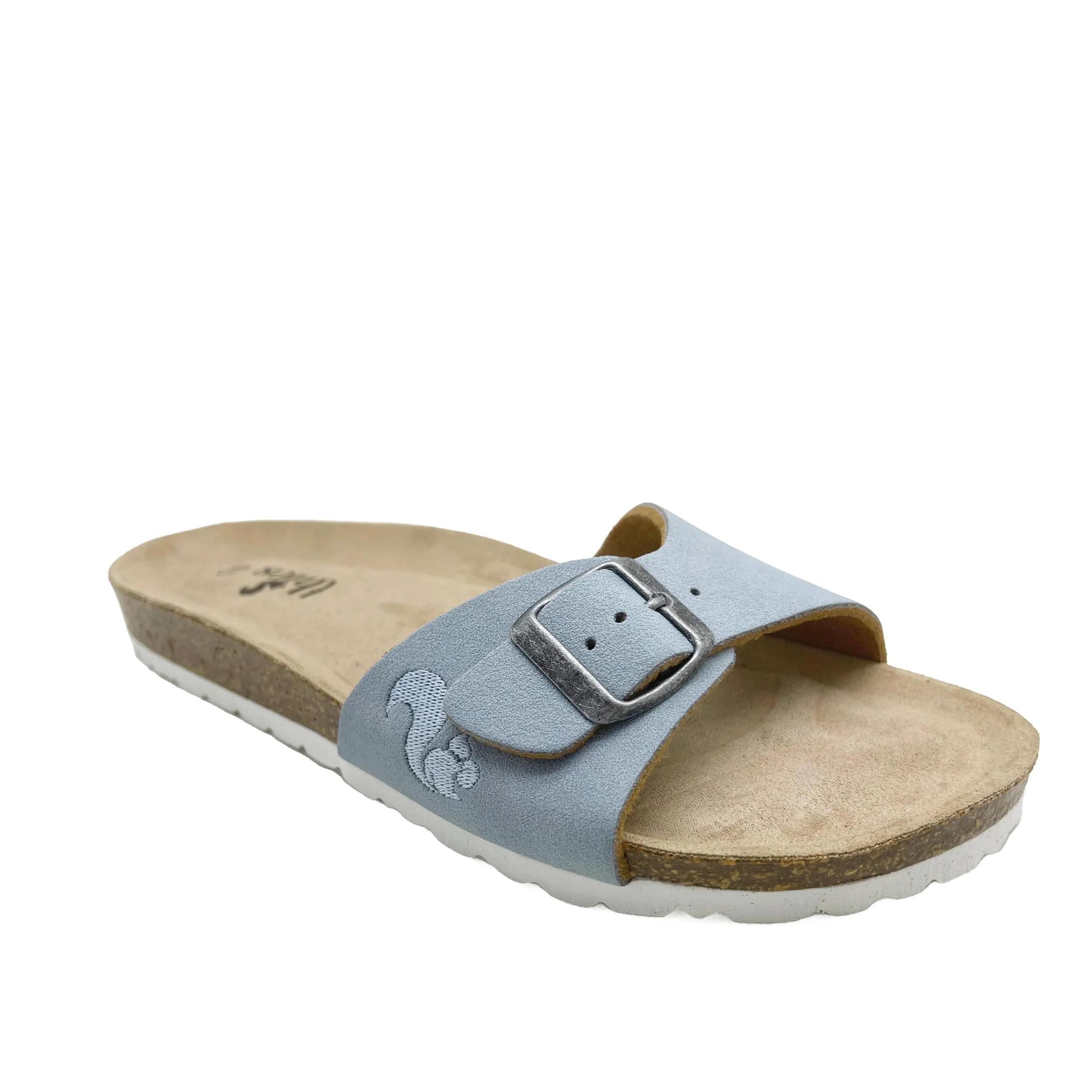 thies Sneakers - thies 1856 ® Eco Bio Strap Sandal vegan sky blue ( - Gr. 42 (EU) - in Blau - für Damen