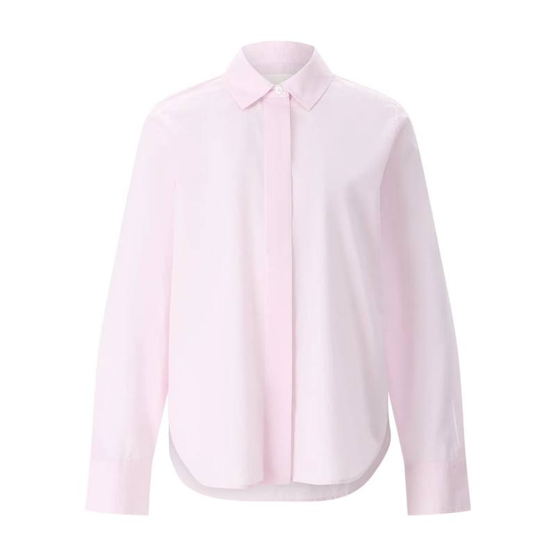 Closed Bluse Hemdbluse aus Baumwolle pink