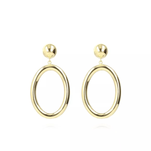 LOTT.gioielli Earring Hoop Oval Medium Gold Drop Earring
