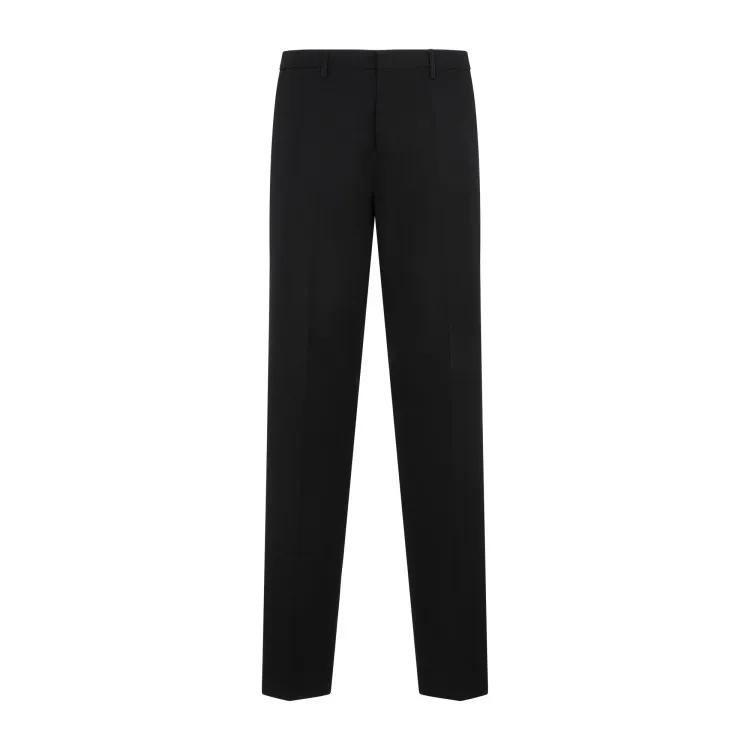 Lanvin - Black Wool Old Cigarette Pants - Größe 52 - schwarz