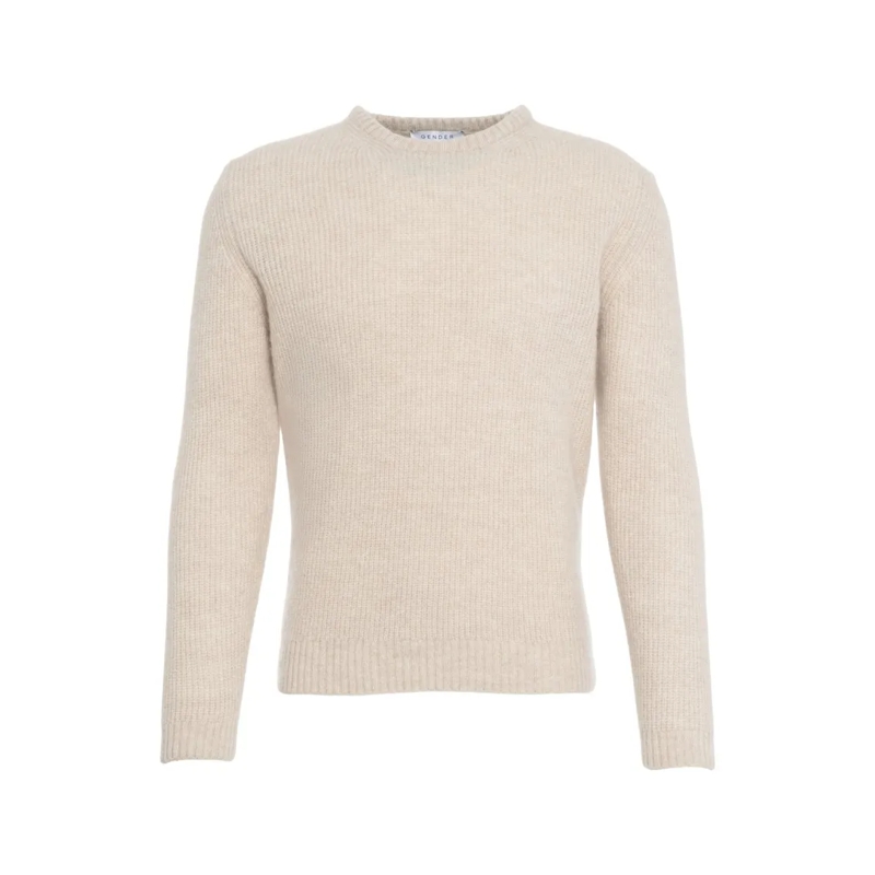 Gender Pullover Ribbed Knit Sweater Neutrals