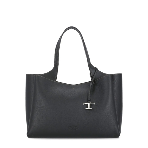 Tod's Leather Shoulder Bag Black Schultertasche