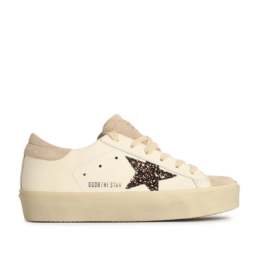 Golden Goose Low-Top Sneaker 'Hi Star' Leather Sneakers Neutrals