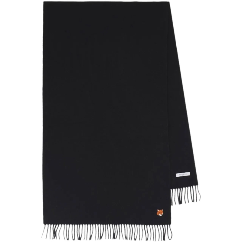 Maison Kitsune Wollschal Maison Kitsune' Scarfs Black schwarz