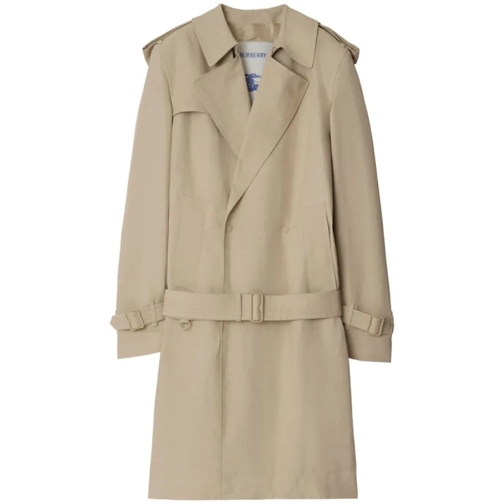 Burberry Manteaux de tanche Trench Coat With Logo Brown