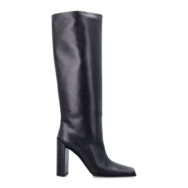 Alaia Laarzen Alaïa Leather Knee-High Boots Black