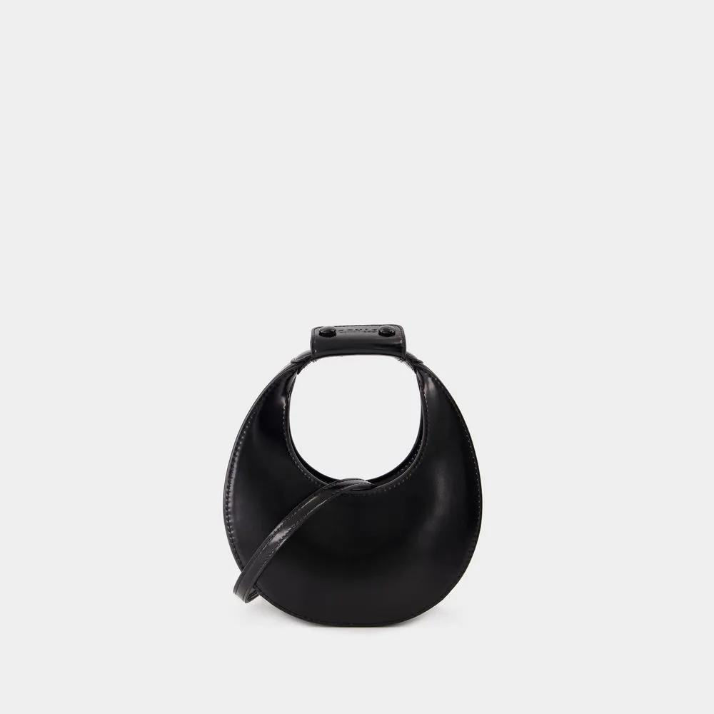 Staud Hobo bags Good Night Moon Bag Leather Black in zwart