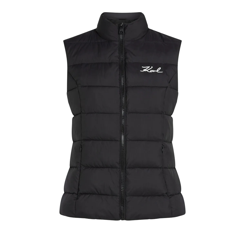 Karl Lagerfeld Weste SIGNATURE WATTIERTE WESTE schwarz