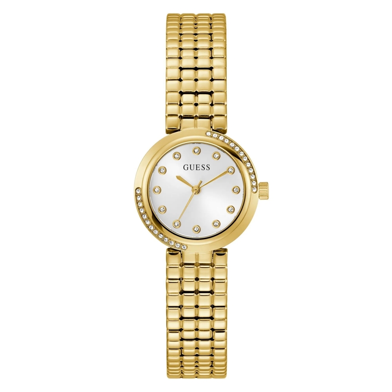 Guess Quarzuhr Quarz-Analoguhr Clara gold