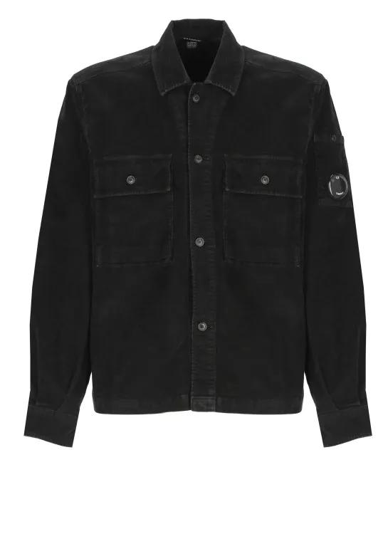 CP Company - Black Cotton Shirt - Größe M - schwarz