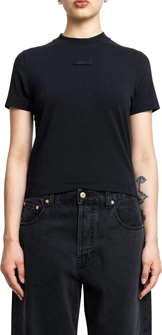 Jacquemus - LE TSHIRT GROS GRAIN BLACK - Größe XS - schwarz