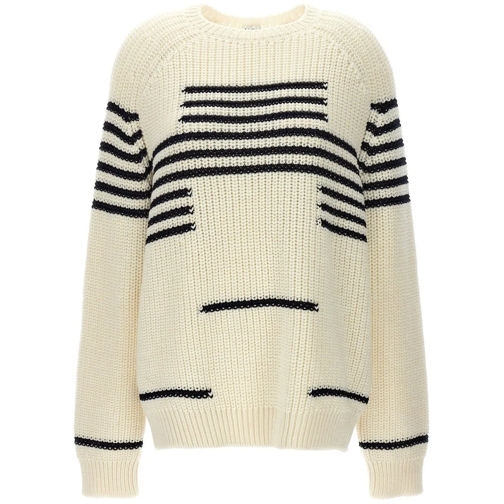 Loewe  Loewe Wool Blend Striped Sweater weiß