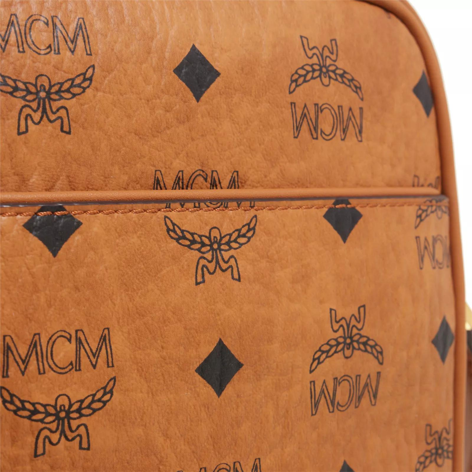 MCM Crossbody bags Klassik Visetos Crossbody Mni Co in cognac