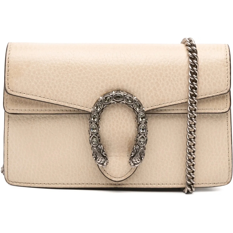 Gucci Sac à bandoulière Mini Dionysus Leather Crossbody weiß