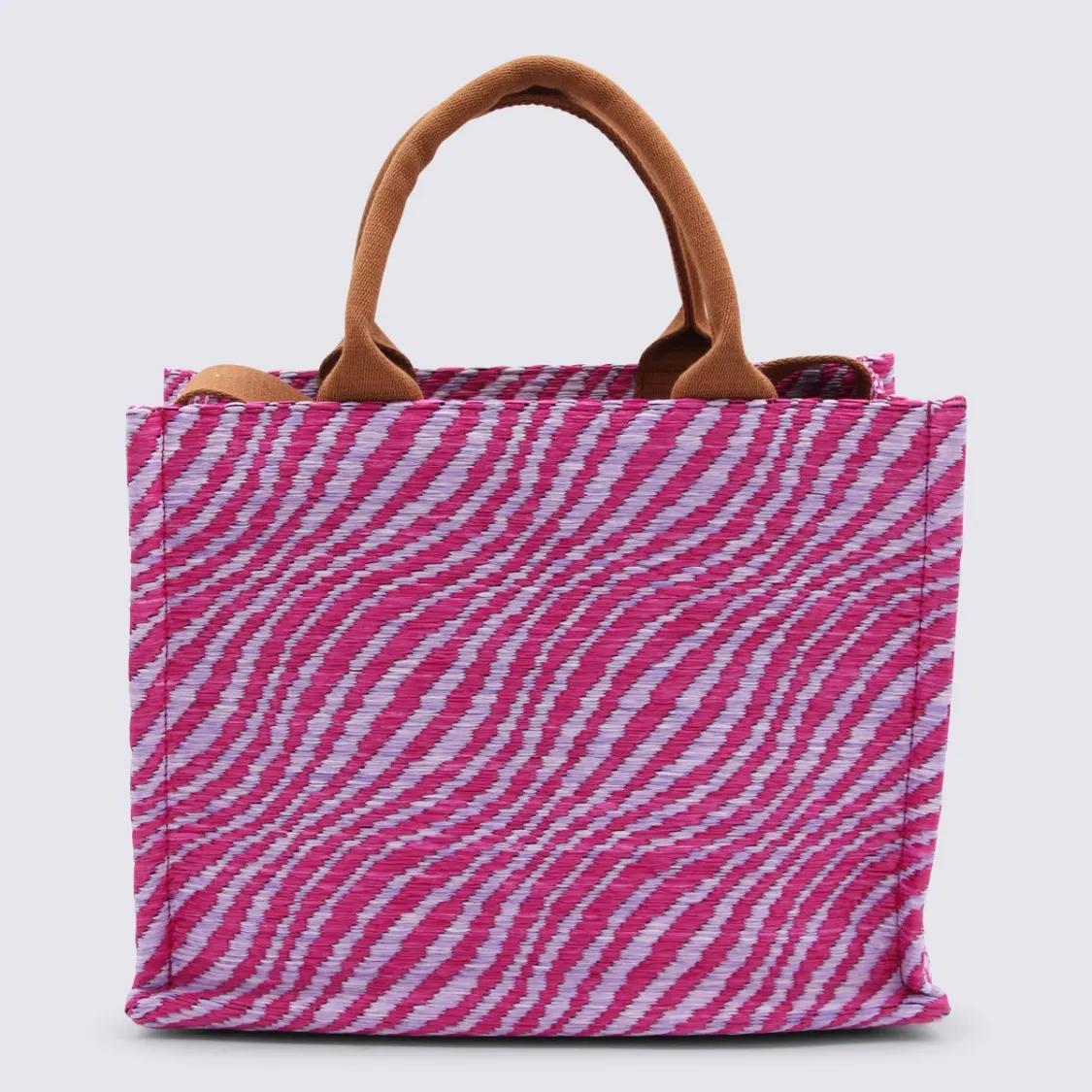 Thumbnail - Marni Shopper & Totes - Pink Patterned Tote Bag - Gr. unisize - in Rosa - für Damen