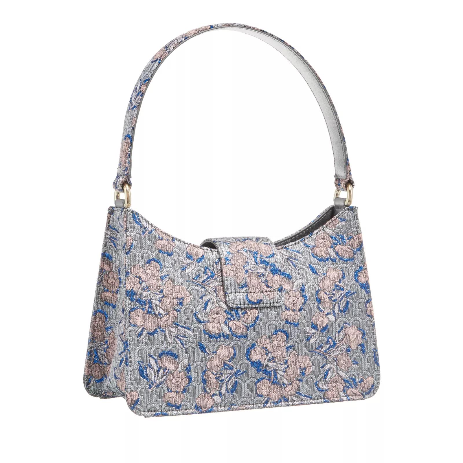 Furla Stijlvolle Opera Motief Schoudertas Blue Dames