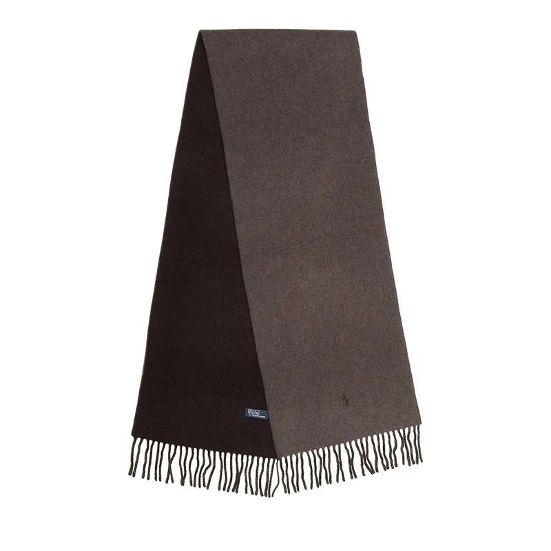 Polo Ralph Lauren Wollschal Dbl Fc Wl Sf-Scarf-Oblong Nutmeg/Brown Htr