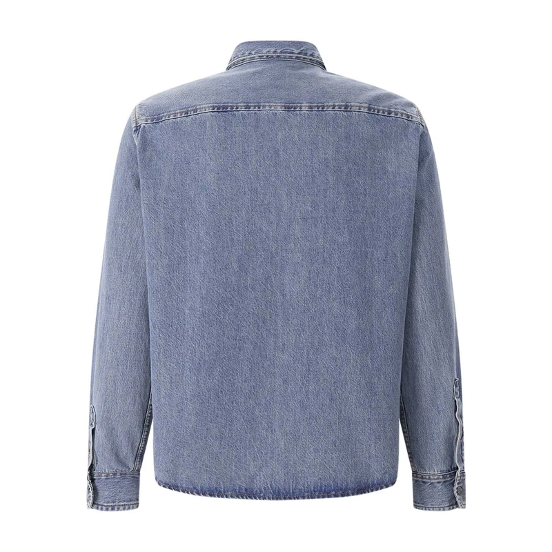 AMI Paris Hemd Button-Down Denim Shirt Blue(Image 5)
