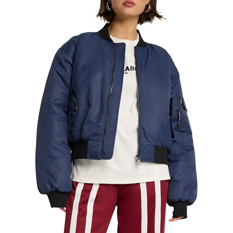 ALIX Bomberjacke Heavy Nylon Bomber blau