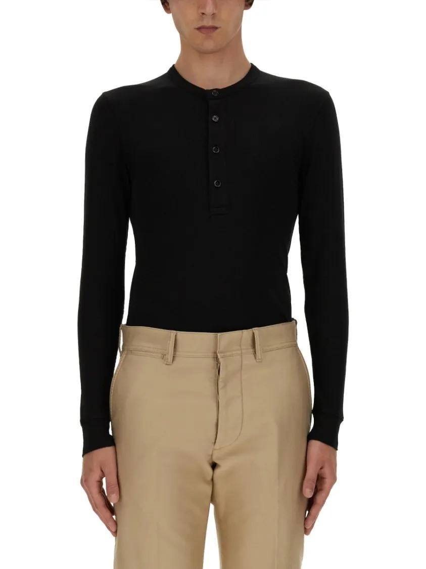 Thumbnail - Tom Ford - Slim Fit Shirt - Größe 50 - schwarz