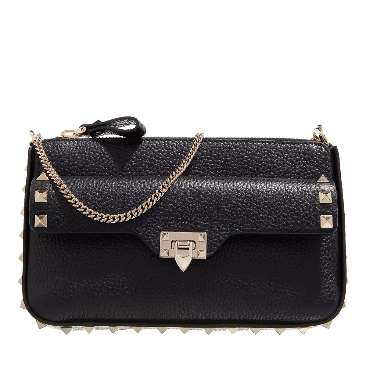 Valentino Garavani Clutches - Rockstud Pouch - Gr. unisize - in Schwarz - für Damen