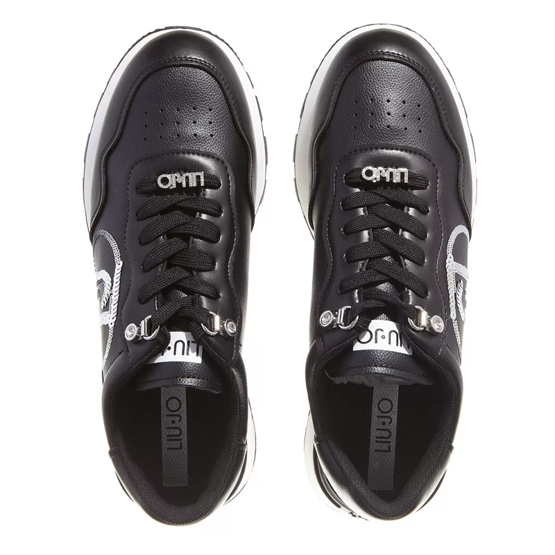 LIU JO Low-Top-Sneaker Amazing 20 Sneaker Spreading Tumbled Sp Black Silver(Image 4)