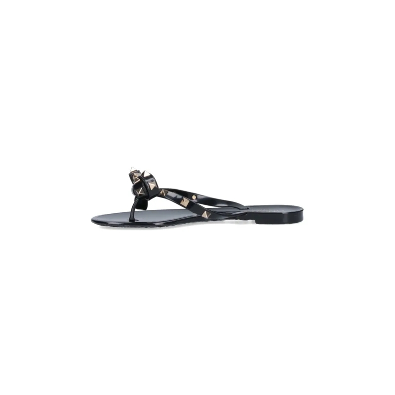 Valentino Garavani Sandalen 'Rockstud' Flip-Flop Sandals – Black Black(Image 5)