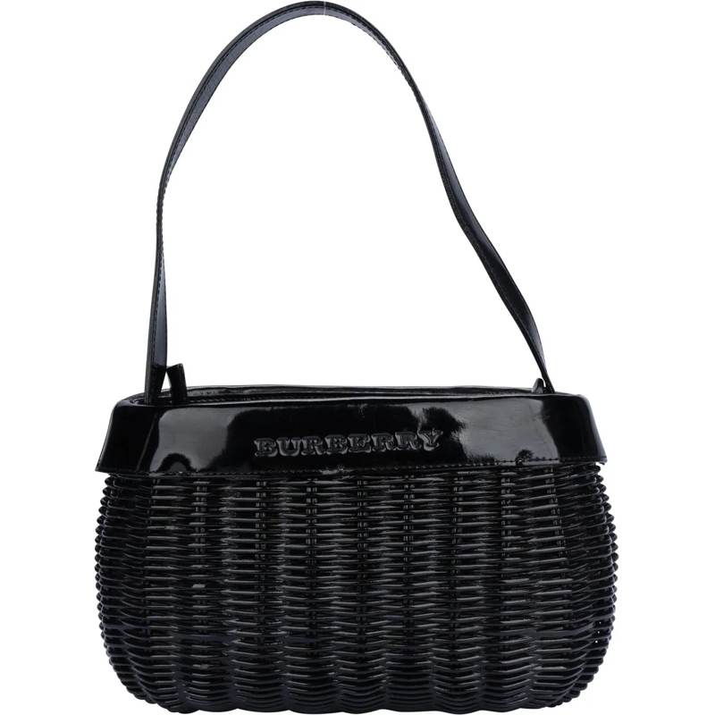 Burberry Schultertasche Burberry Wicker Basket Handbag mehrfarbig