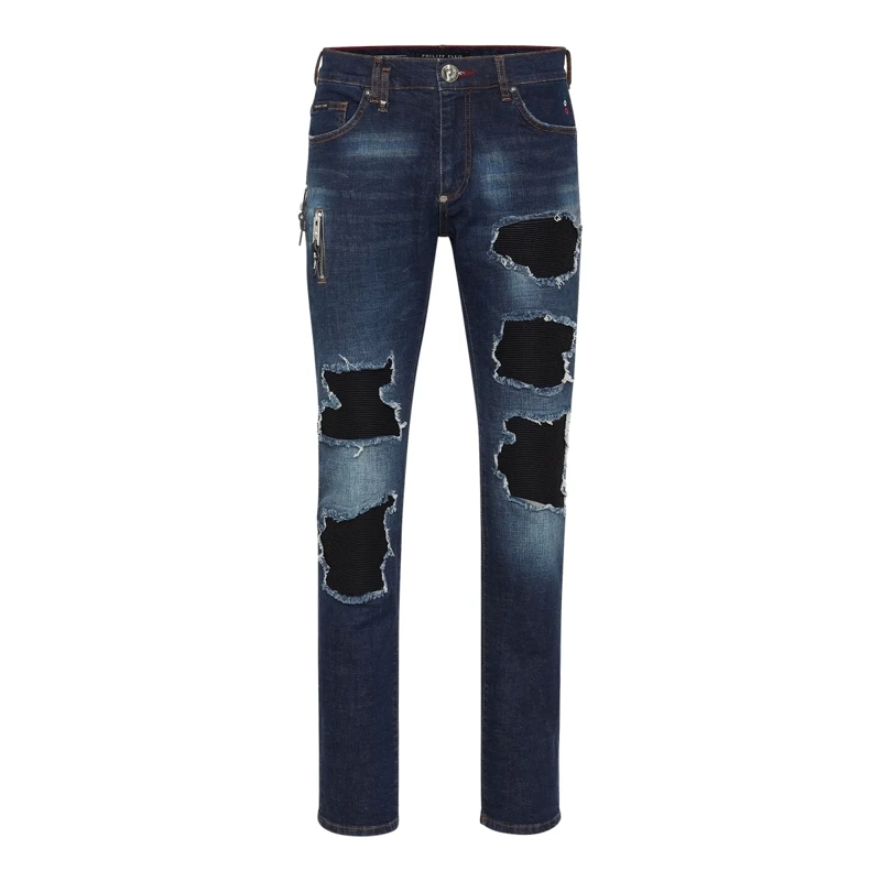 Philipp Plein Skinny-Leg-Jeans Jeans Slim Fit dunkel-blau