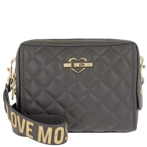 Love Moschino Borsa Nappa Pu Zip Small Shoulder Bag Grigio Crossbody Bag