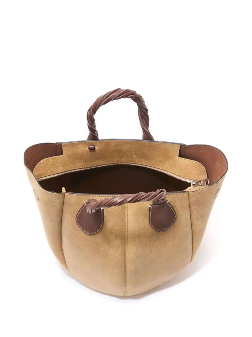 J.W.Anderson Shoppers & Totes Small Punch Tote Bag in bruin