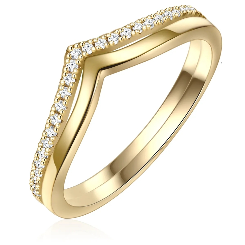 Glanzstücke München Ring Sterling Silber Ring Zirkonia gold(Image 4)