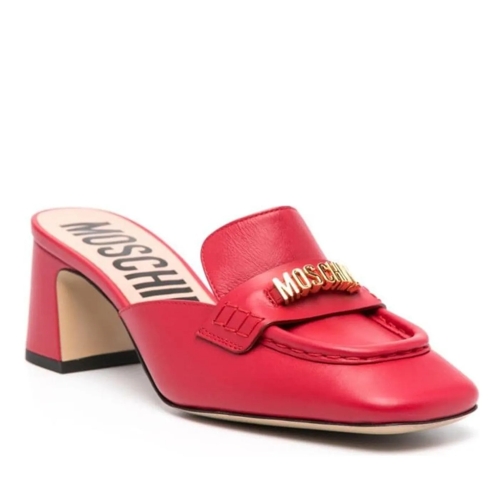 Moschino Slide Sandals Red rot