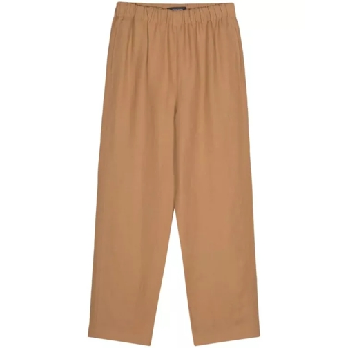 Fabiana Filippi Brown High-Waisted Pants Brown 