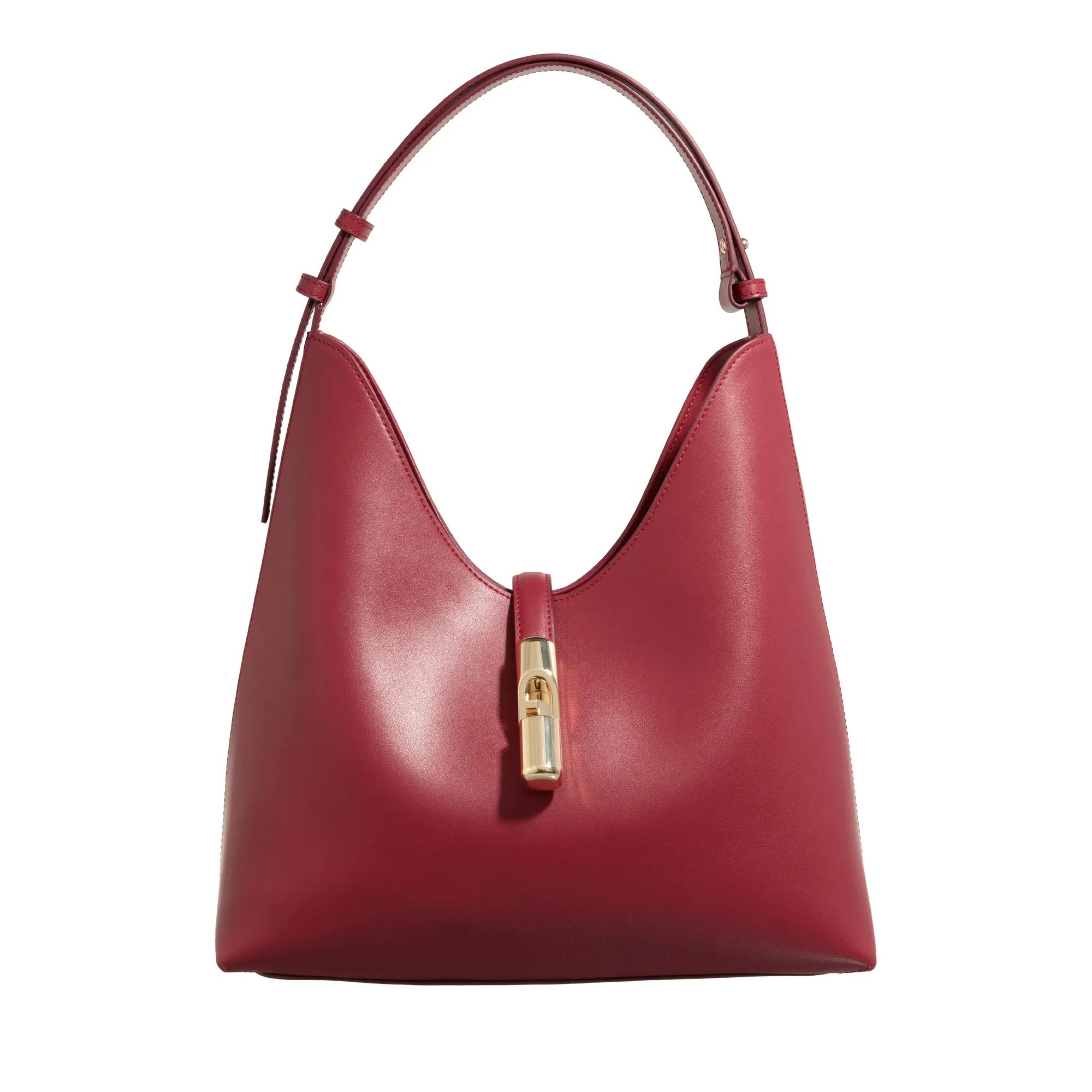 Furla Goccia M Hobo Tas - Rood - Leer