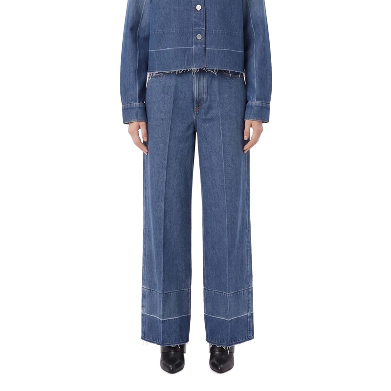 Givenchy Jeans Wide-Leg Jeans mit Fransen blau(Image 2)