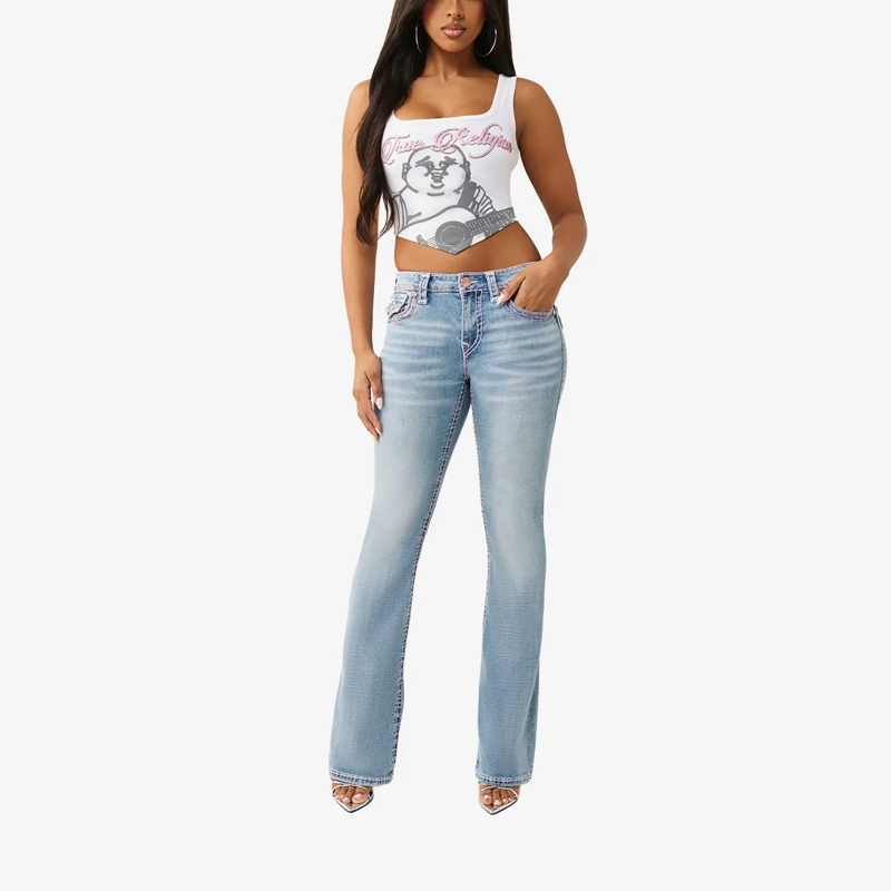 True Religion Jeans Jeans BECCA Bootcut Super T hell-blau(Image 2)