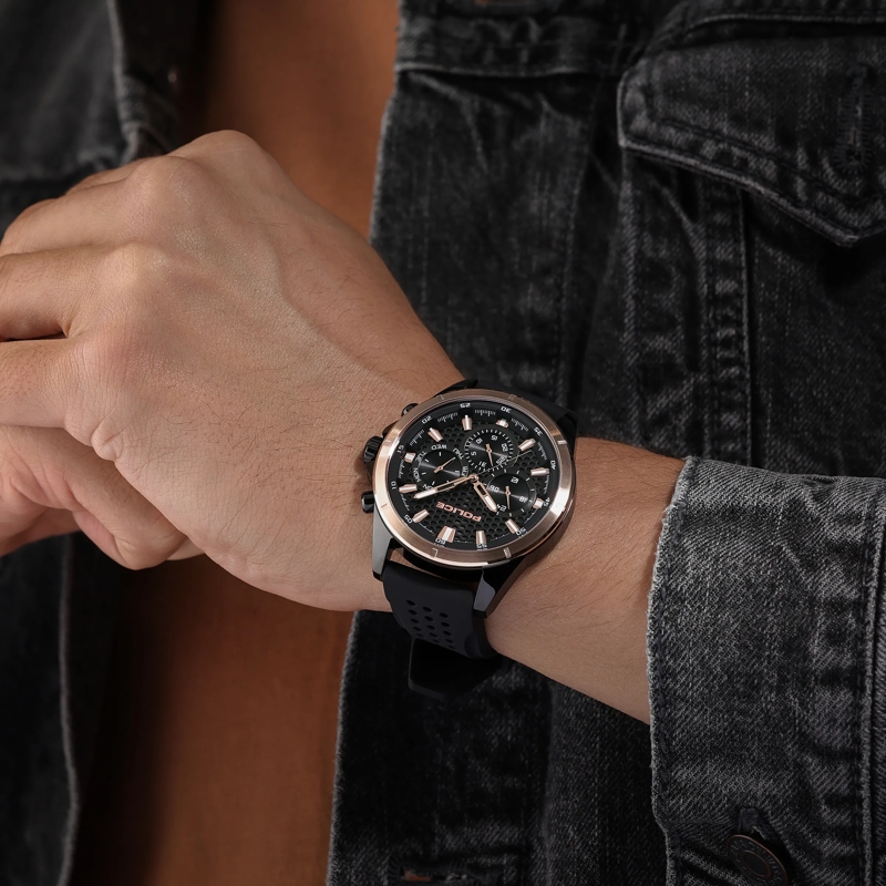 Police Automatikuhr Quarzuhr Motion schwarz(Image 4)