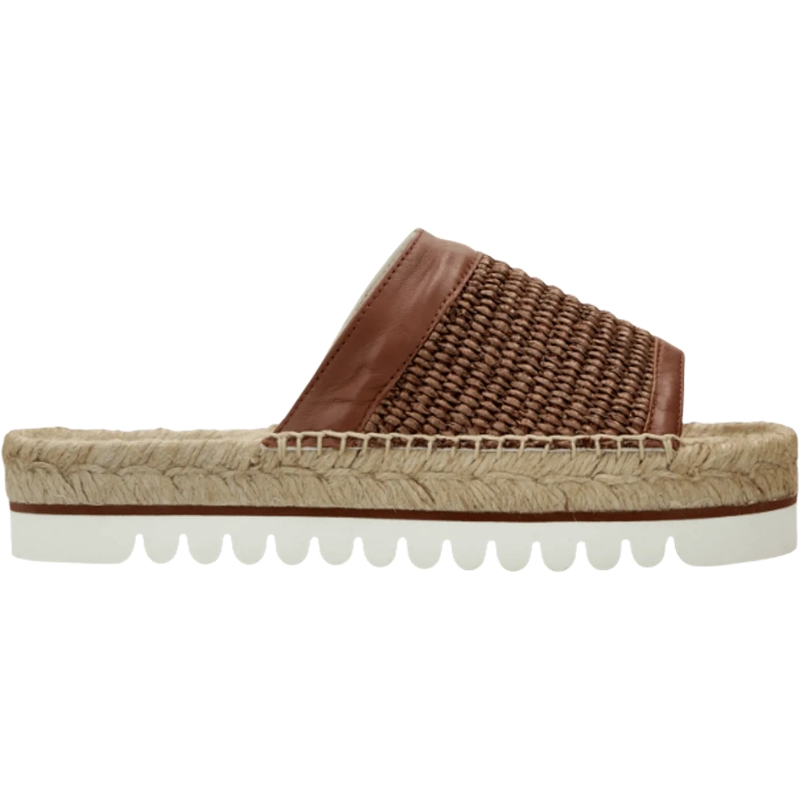 Peserico Chaussons Ciabatta in Pelle e Corda beige