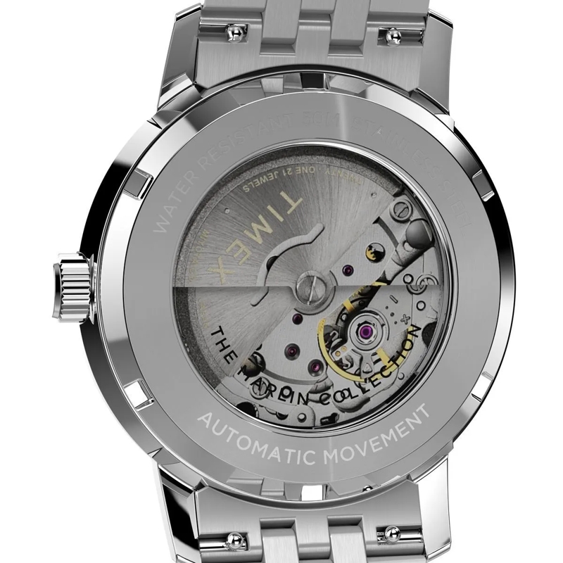 Timex Automatikuhr Mechanische Automatikuhr Marlin Automatic silber(Image 4)