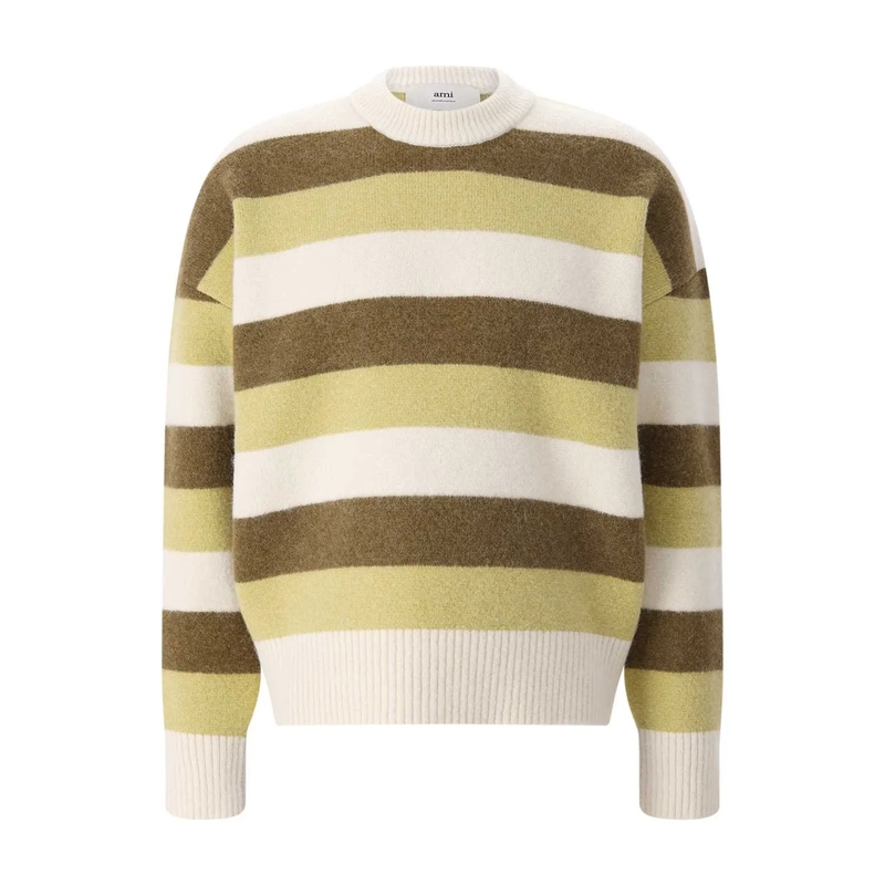 AMI Paris Pull Pullover aus Wolle mehrfarbig