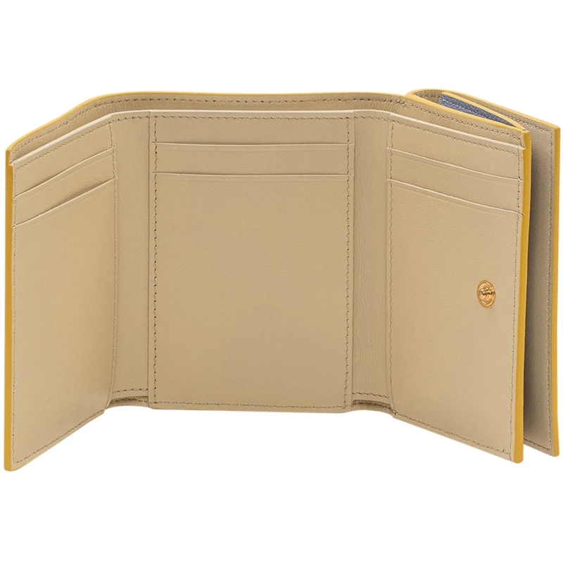 Marni Geldbörse Portafoglio Trifold con Patta e Logo Inciso blau(Image 2)