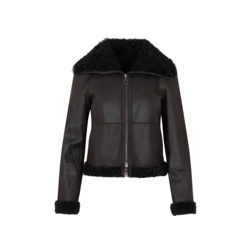 Akris  Mocca Lamb Leather Jacket Black