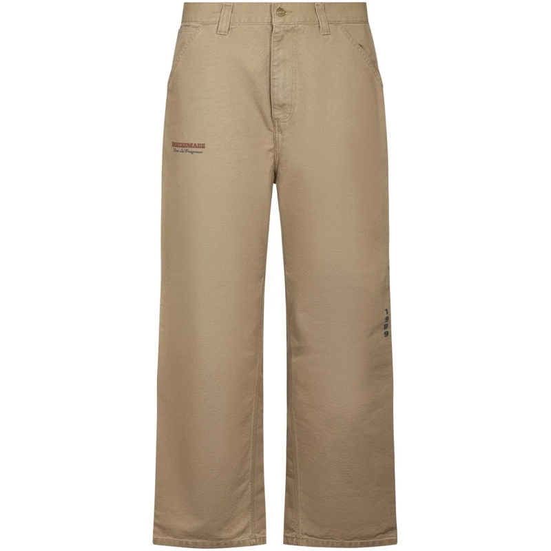 Carhartt Wip Jeans Relaxed Fit Wide Leg Trousers In Durable Organic C Neutrals